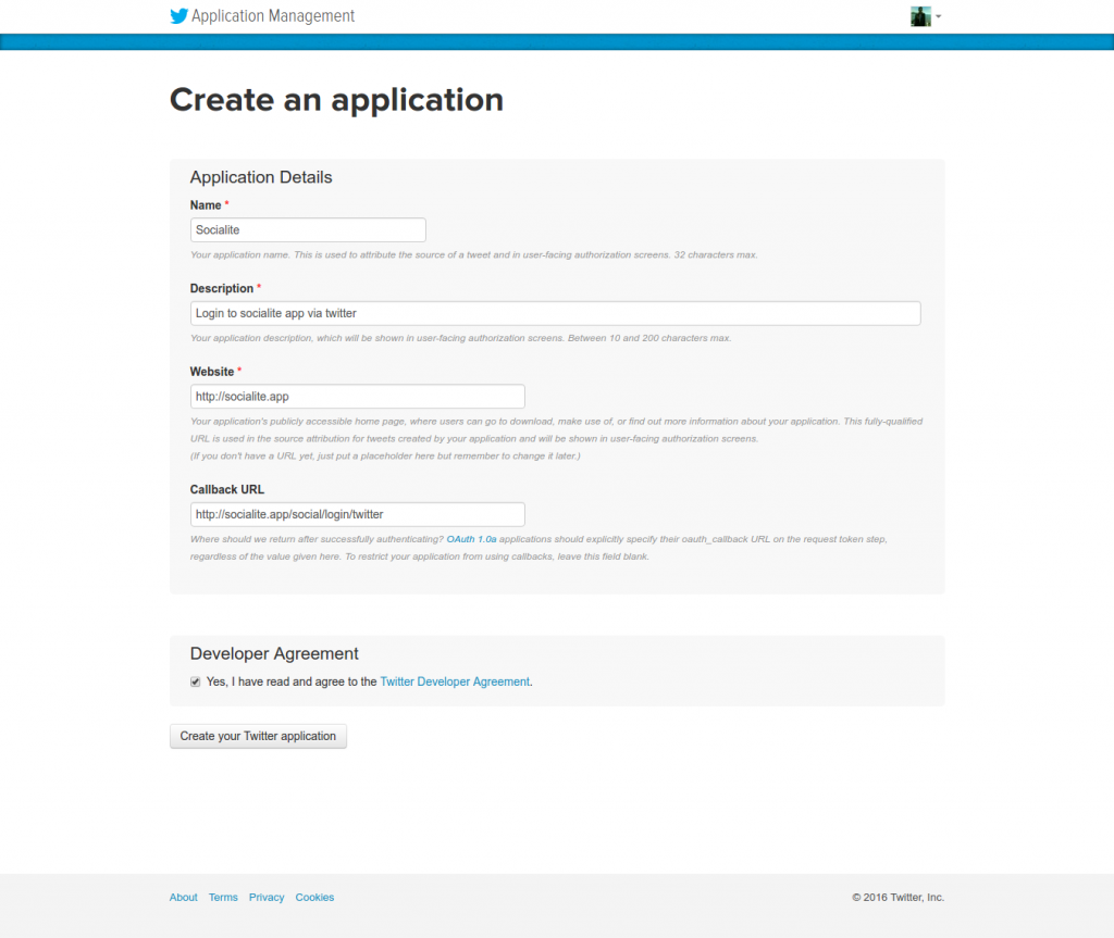 twitter-create-socialite-app