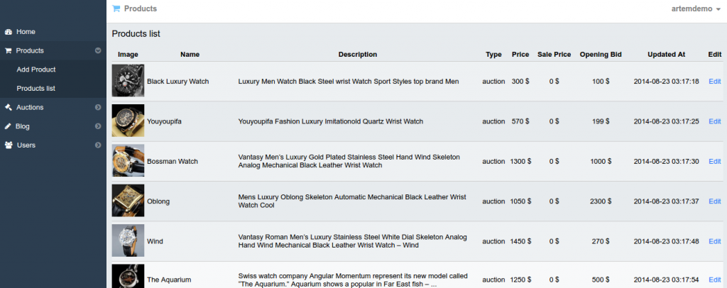 fotista-admin-productlist
